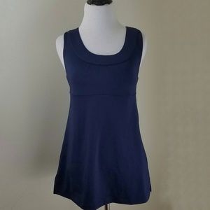 Athleta Navy Scoop Neck Tank Top